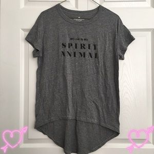 American Eagle cat legging tee